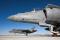 F-35B Lightning II meets AV-8B Harrier II at a static display at Edwards AFB, California.