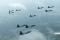 17 August 2007: Raptor pilots with the 94th FS from Langley AFB fly a ten-ship formation in celebration of the squadron’s 90th birthday.